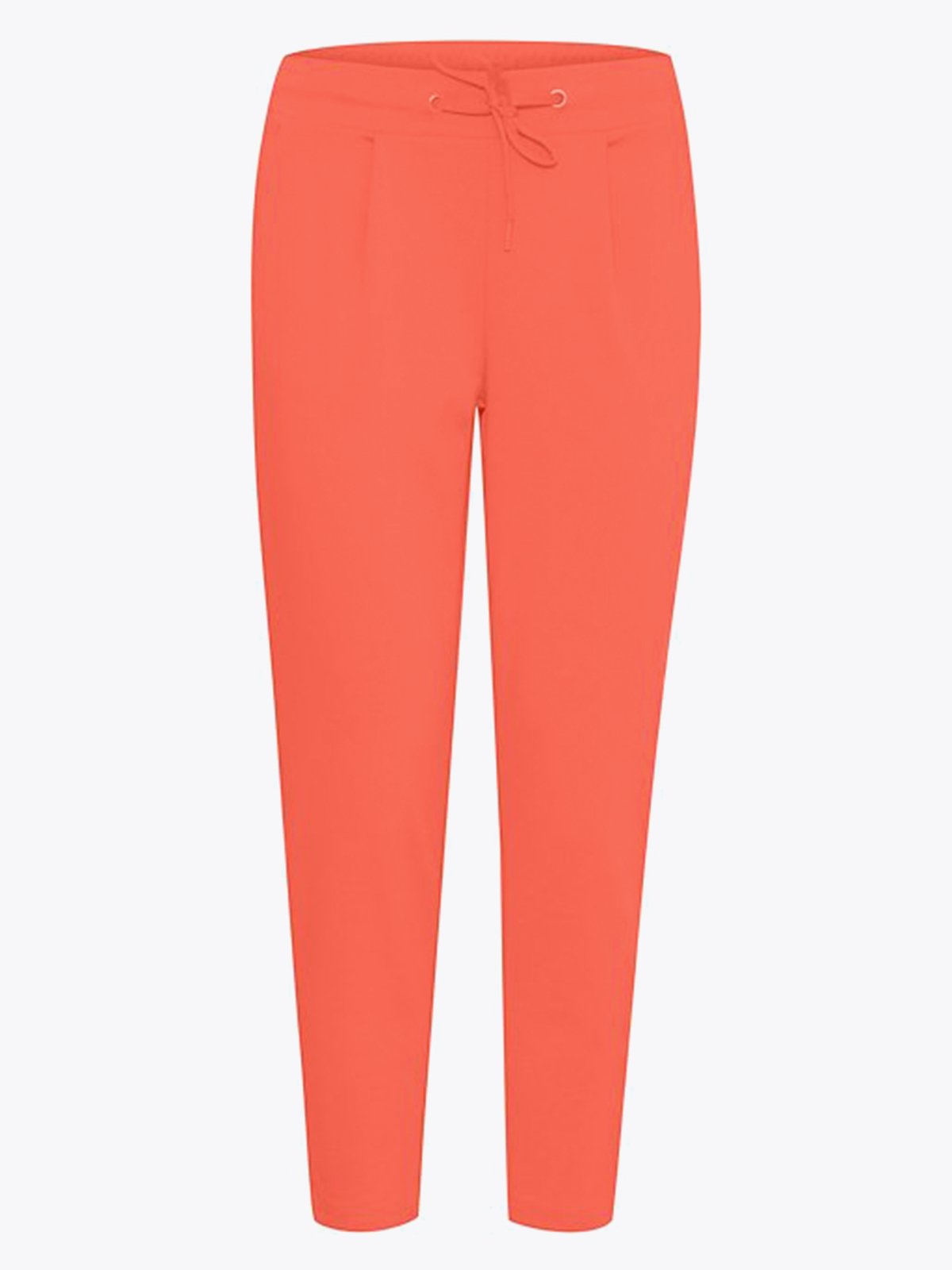 Ichi Kate Pant Cropped Hot Coral