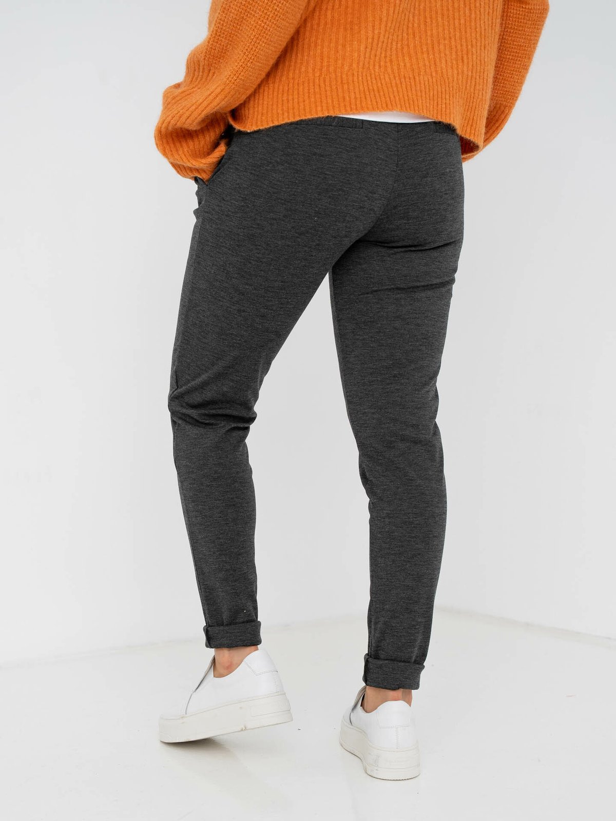 Ichi Kate Pant Long Grå