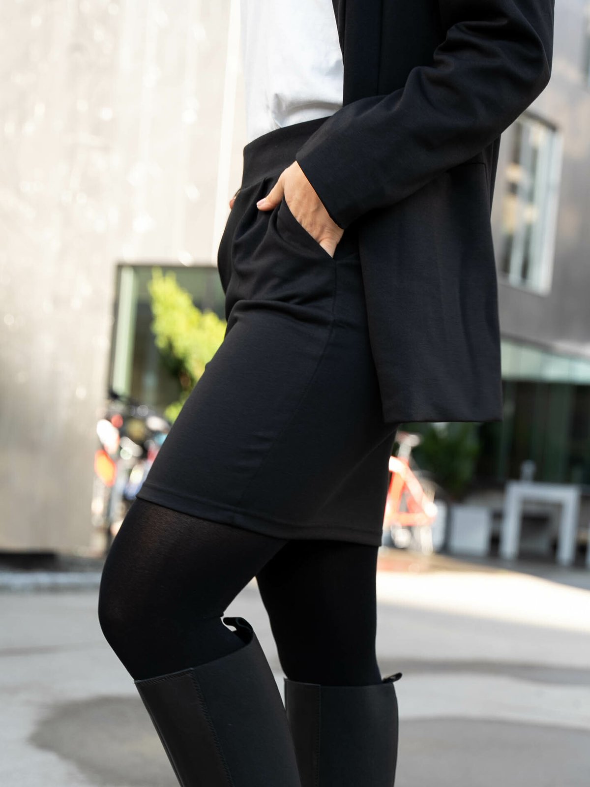 Ichi Kate Skirt Black