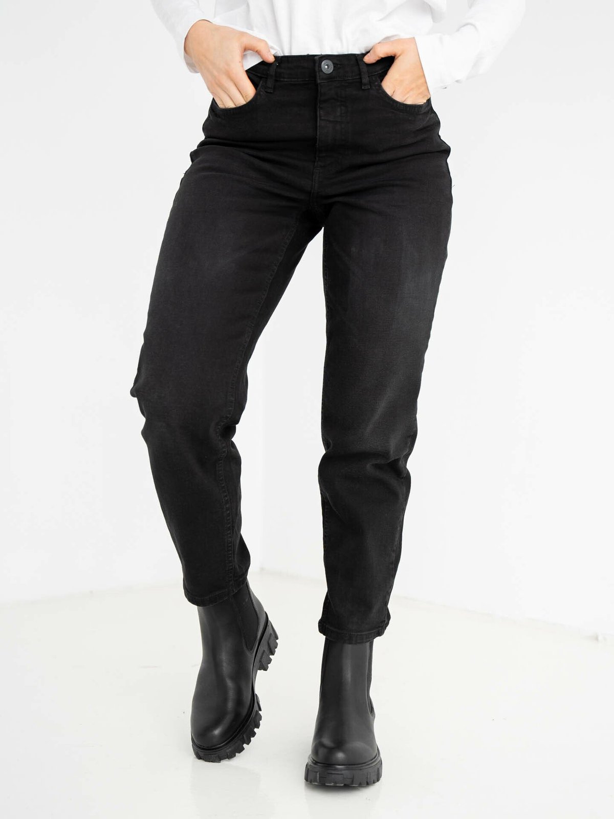 Ichi Twiggy Raven Washed Black