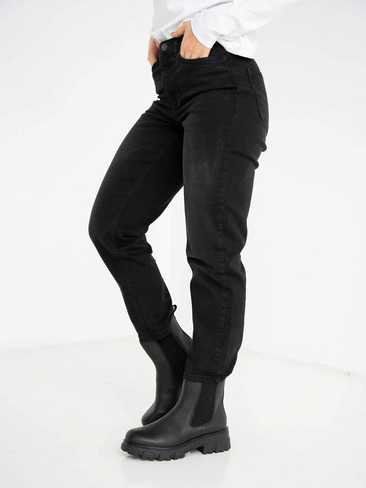 Ichi Twiggy Raven Washed Black