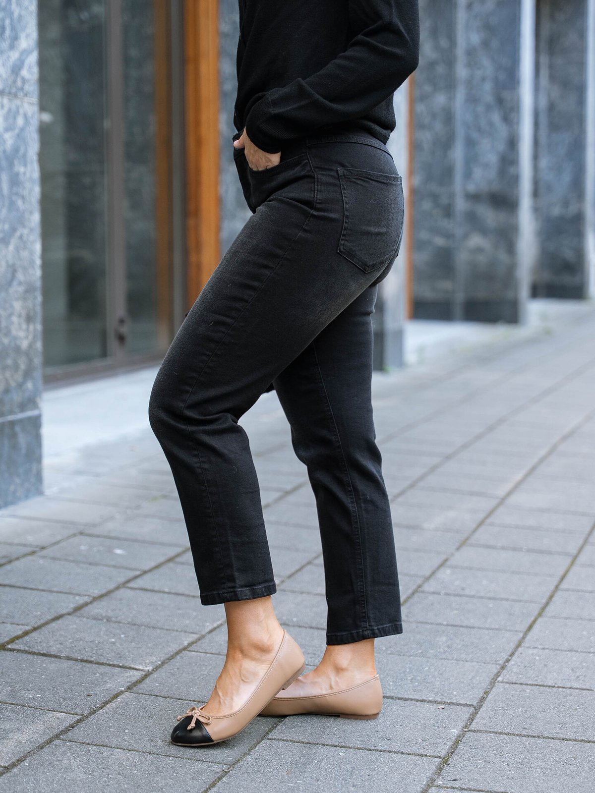 Ichi Twiggy Raven Washed Black