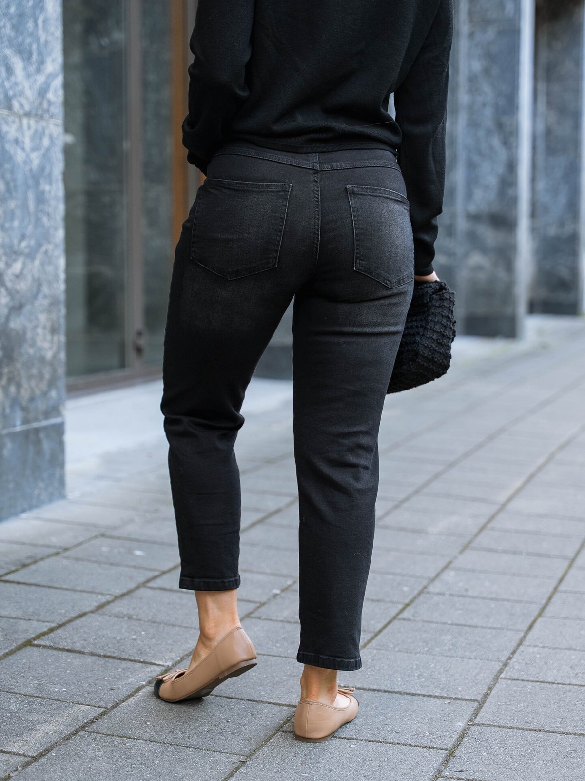 Ichi Twiggy Raven Washed Black