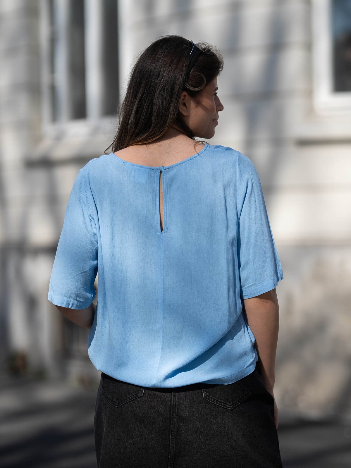 Ichi Marrakech Short Sleeve 11 Blå