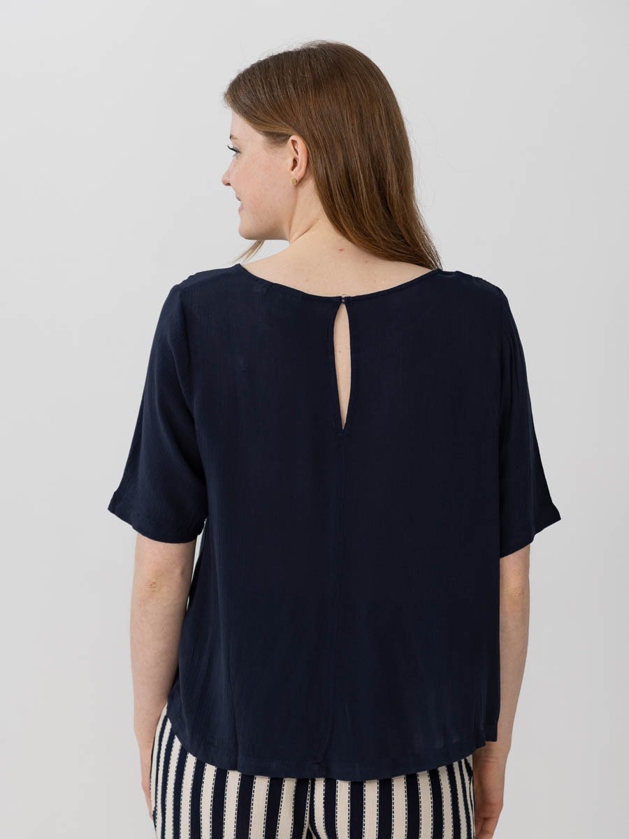 Ichi Marrakech Short Sleeve 11 Blå