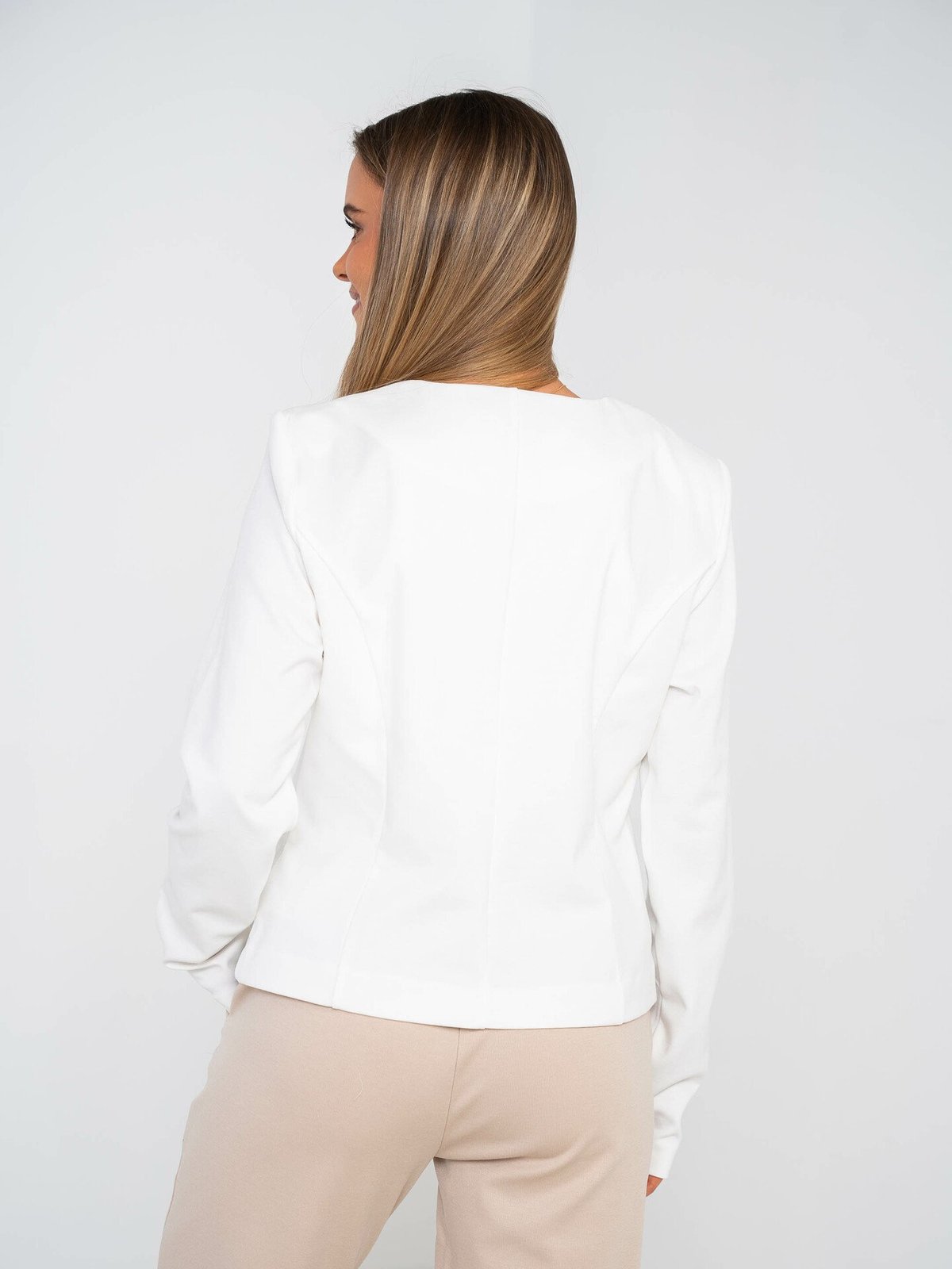 Ichi Kate Short Blazer Cloud Dancer