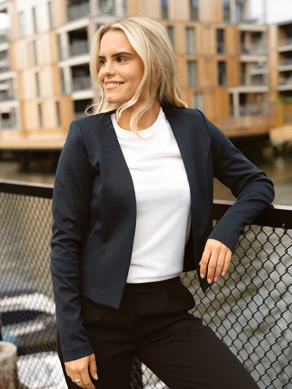 Ichi Kate Short Blazer Total Eclipse