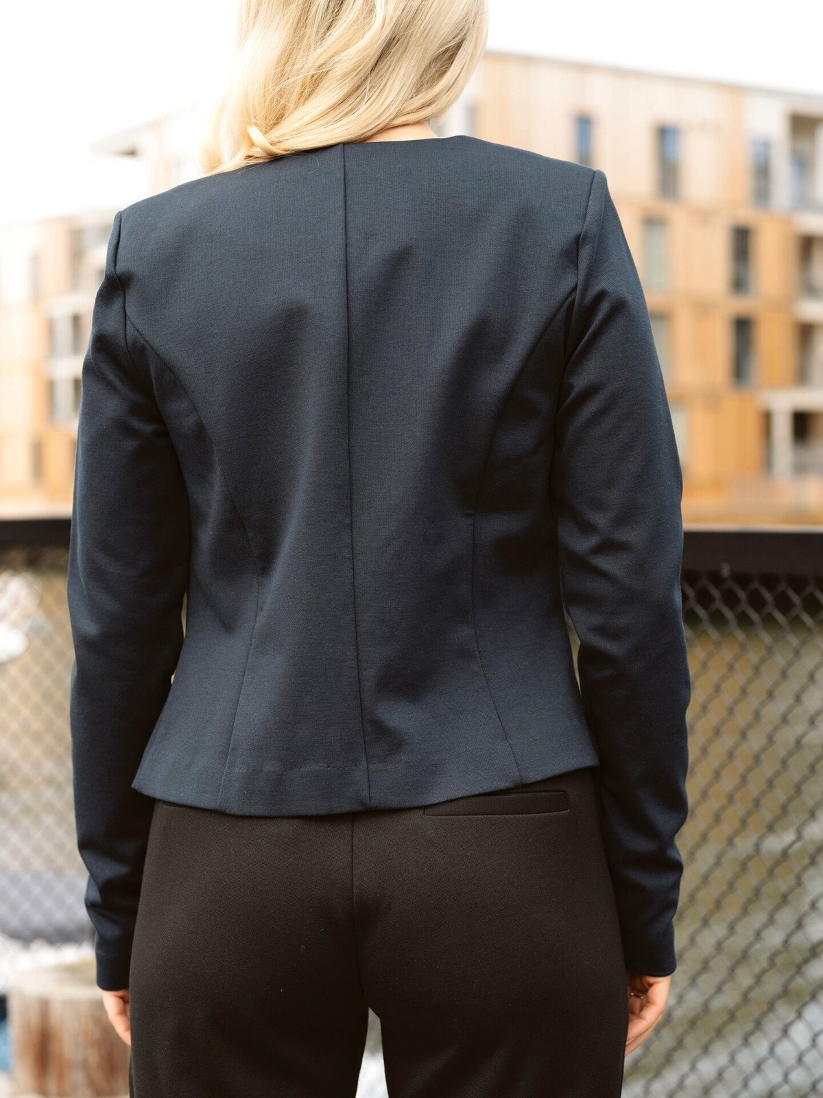 Ichi Kate Short Blazer Total Eclipse