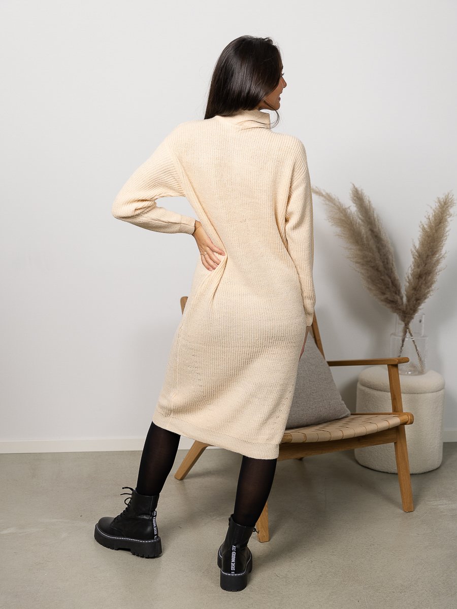 Ichi Novo Dress 5 Sandshell