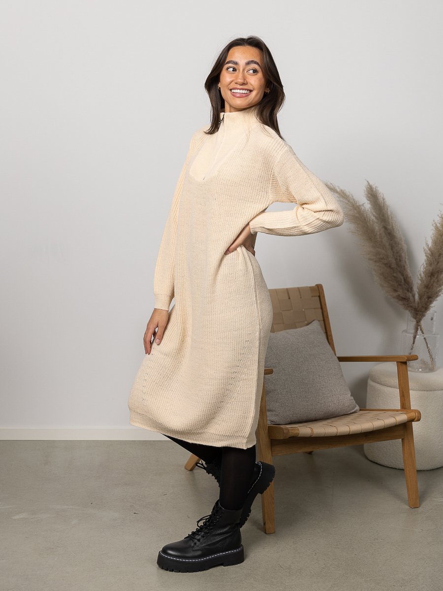Ichi Novo Dress 5 Sandshell
