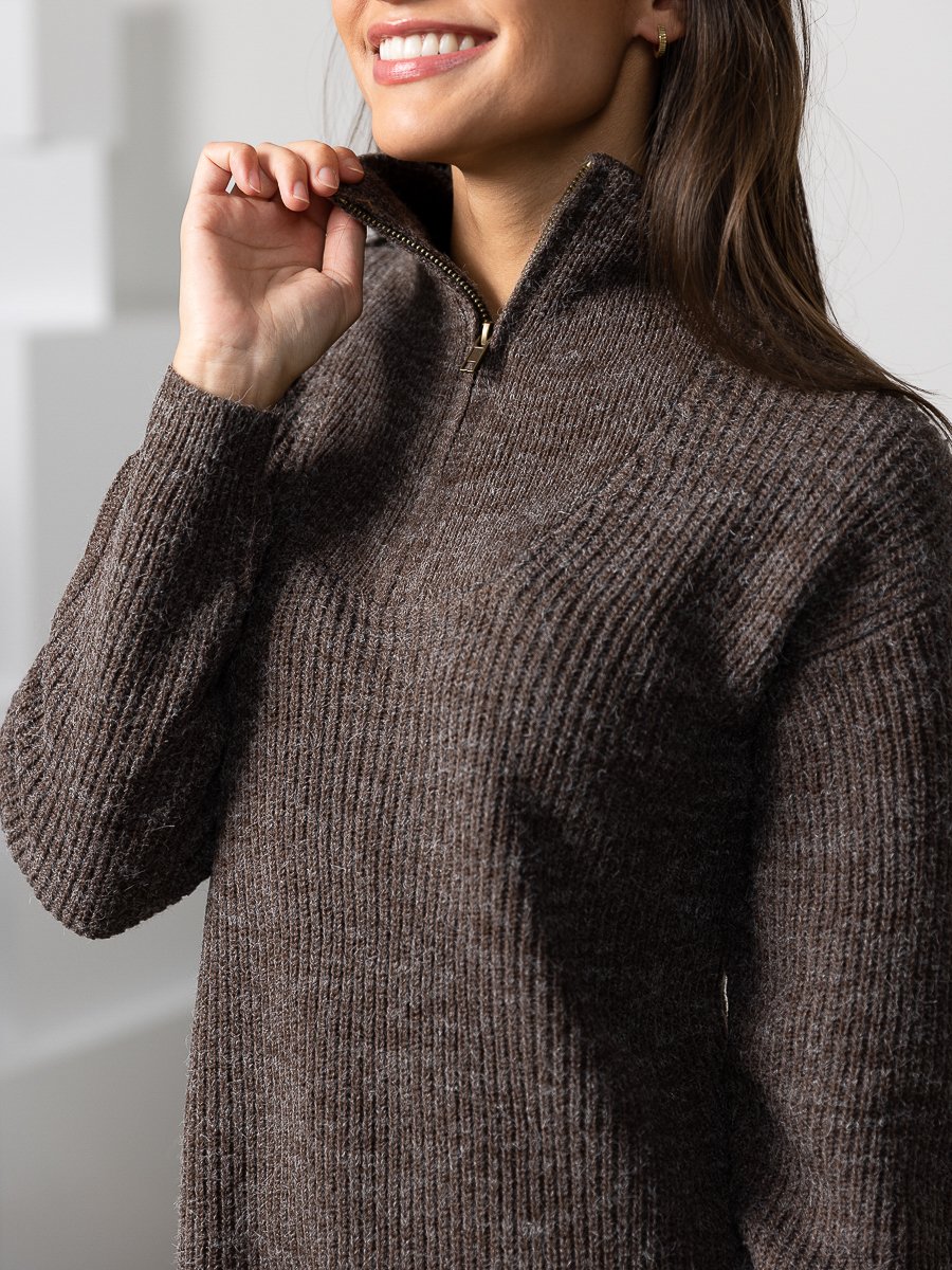 Ichi Novo Dress 5 Coffee Bean