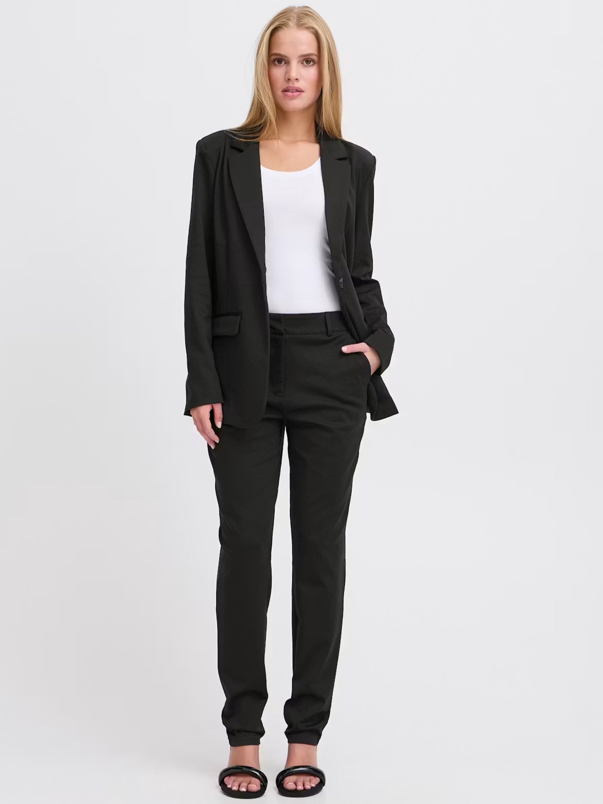 Ichi Kate Office Pant Black