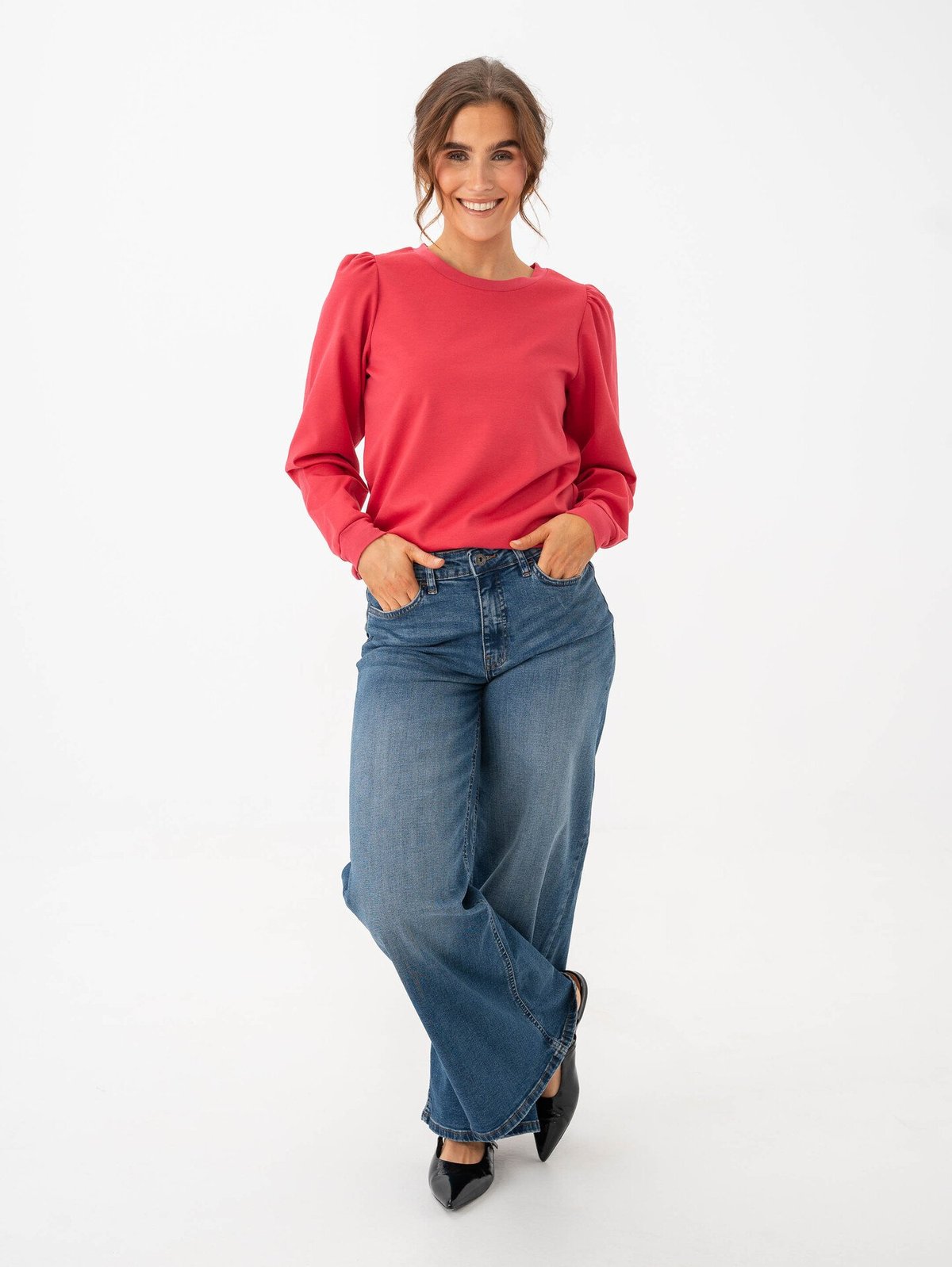 Ichi x GI Exclusive Kate Sweater Raspberry Wine