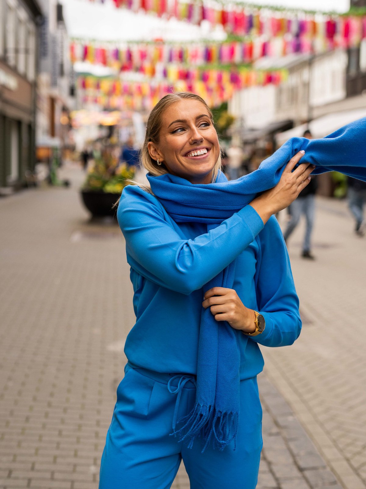 Ichi x GI Exclusive Kate Sweater French Blue