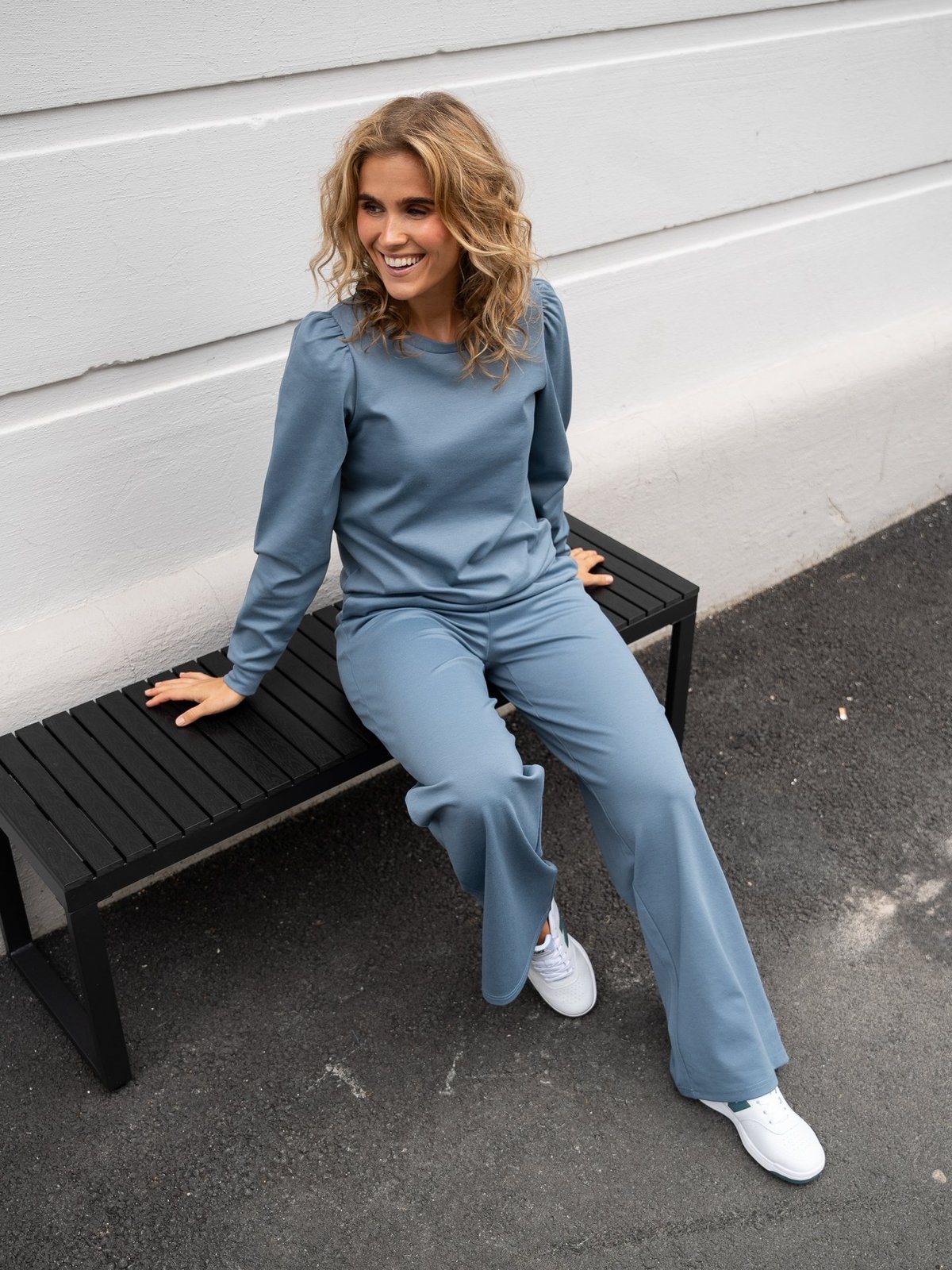 Ichi x GI Exclusive Kate Sweater Blue mirage