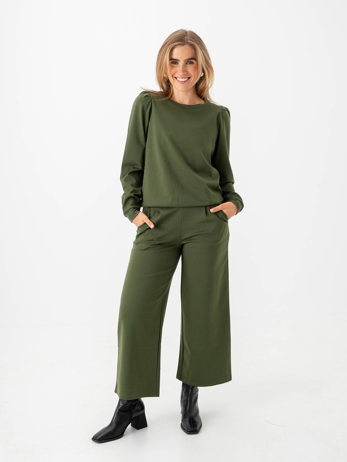 Ichi x GI Exclusive Kate Sweater Rifle Green