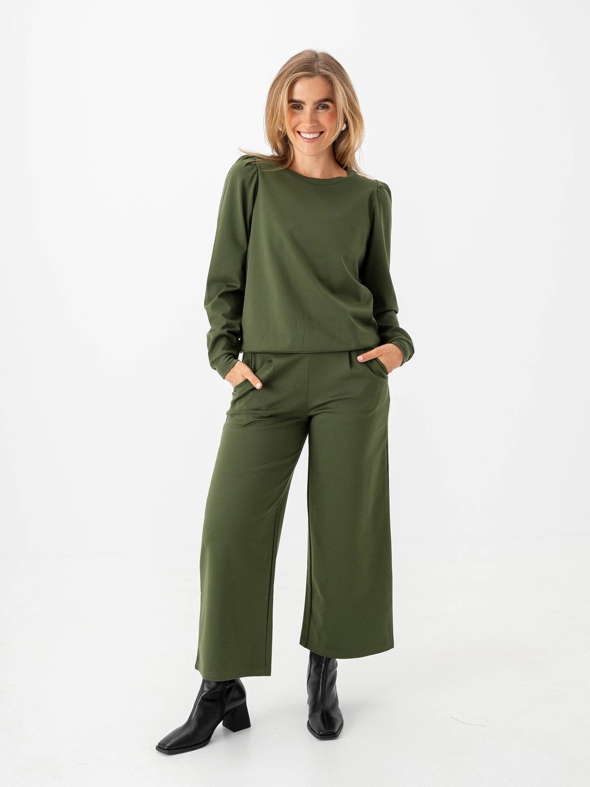 Ichi x GI Exclusive Kate Sweater Rifle Green