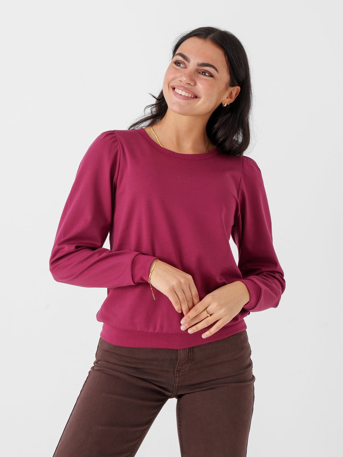 Ichi x GI Exclusive Kate Sweater Rhododendron