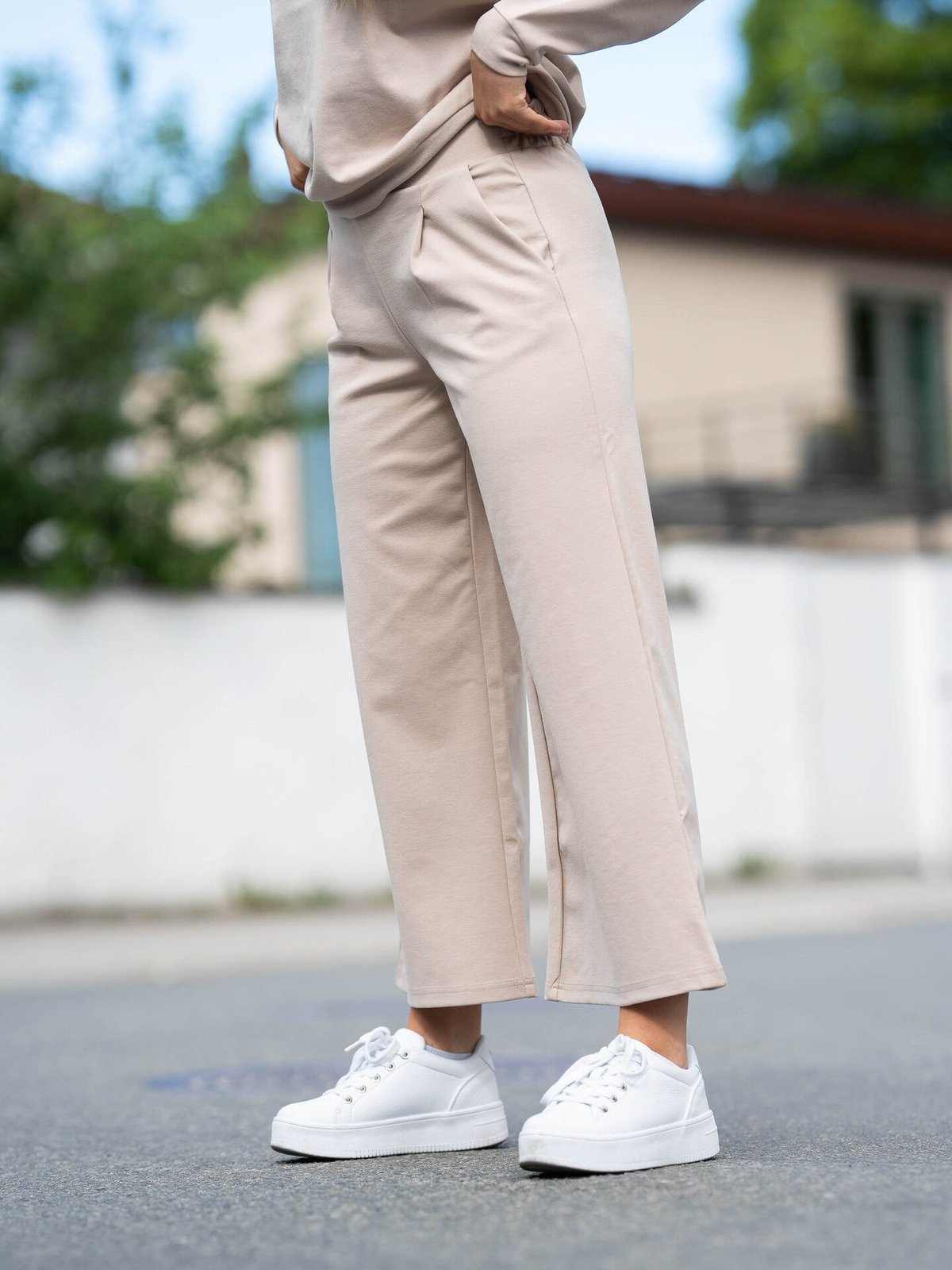 Ichi Kate Wide Pant Doeskin