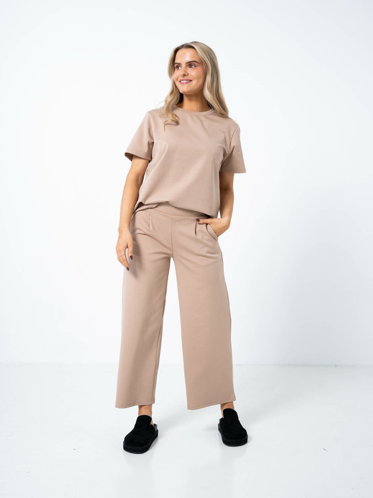 Ichi Kate Wide Pant Natural
