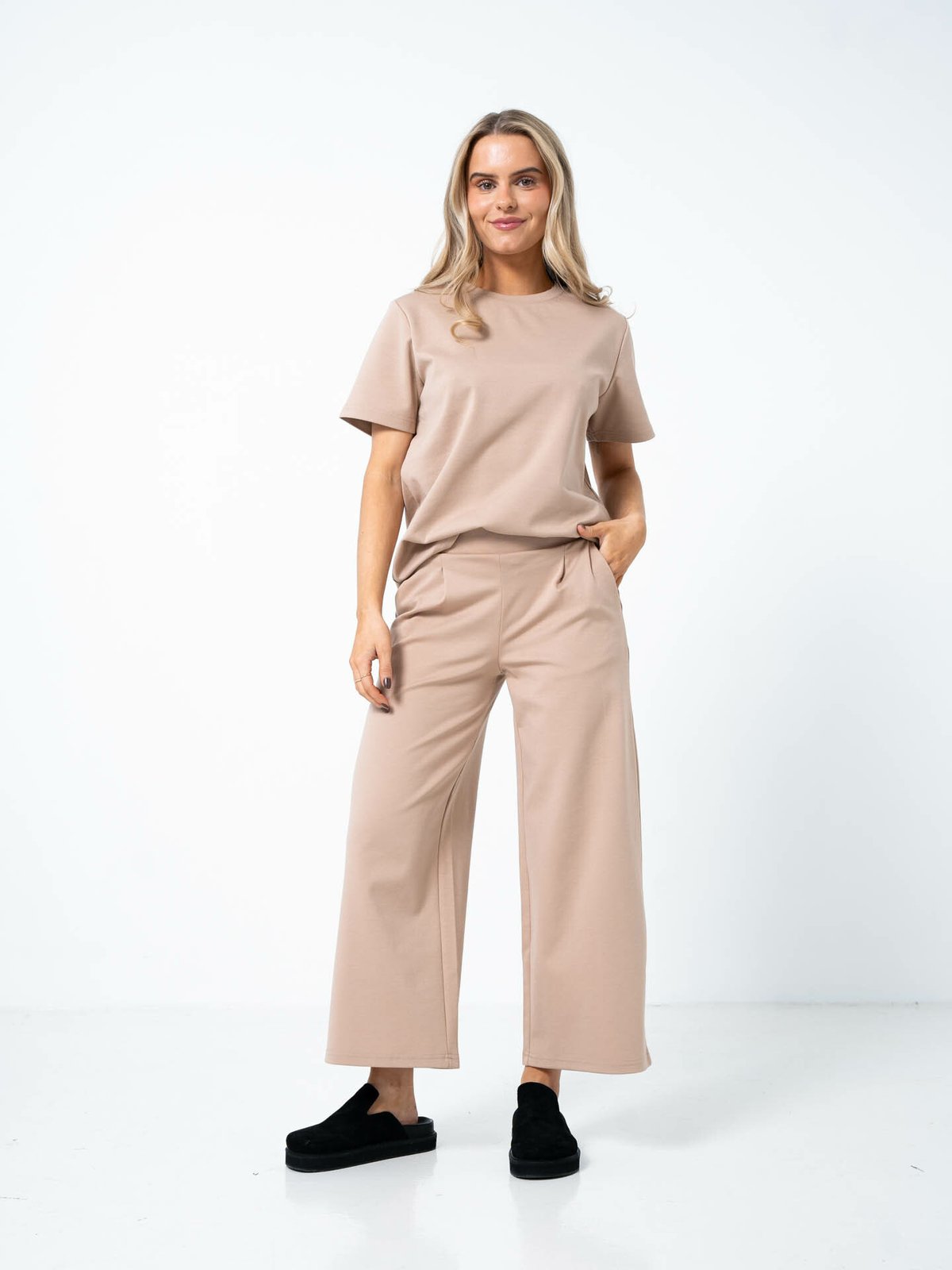 Ichi Kate Wide Pant Natural