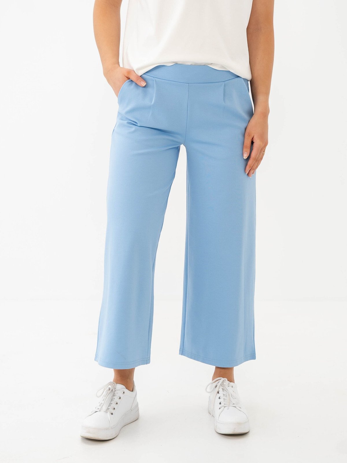 Ichi Kate Wide Pant Della Robbia Blue