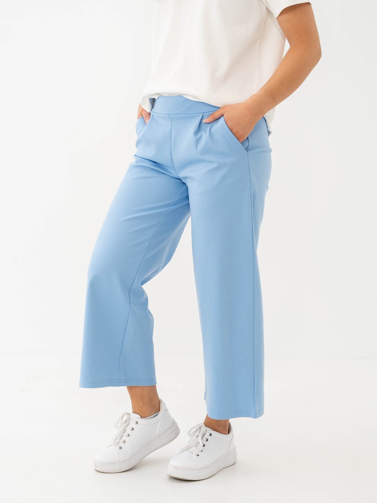 Ichi Kate Wide Pant Della Robbia Blue
