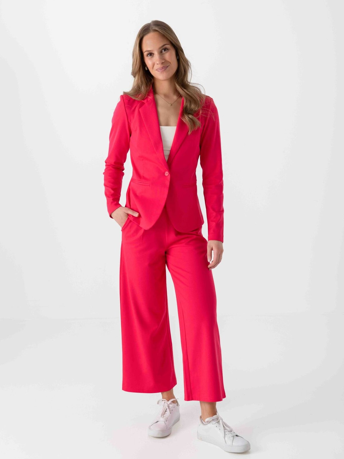 Ichi Kate Wide Pant Azalea