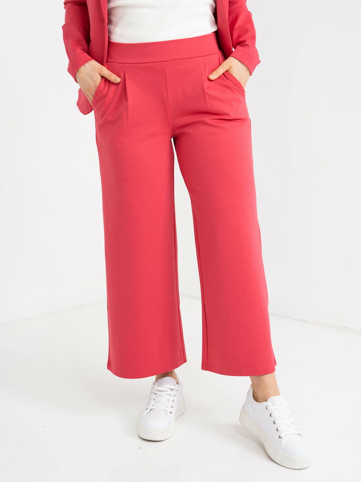 Ichi Kate Wide Pant Raspberry Wine
