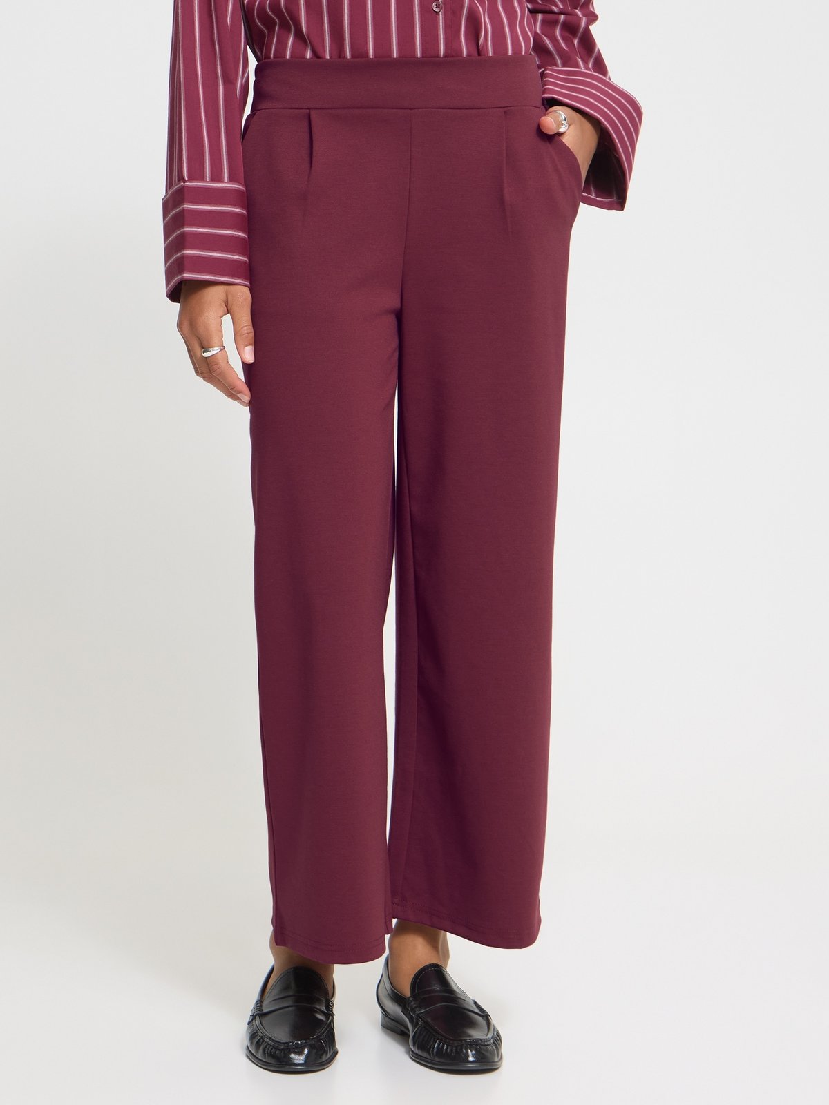 Ichi Kate Wide Pant Rhododendron