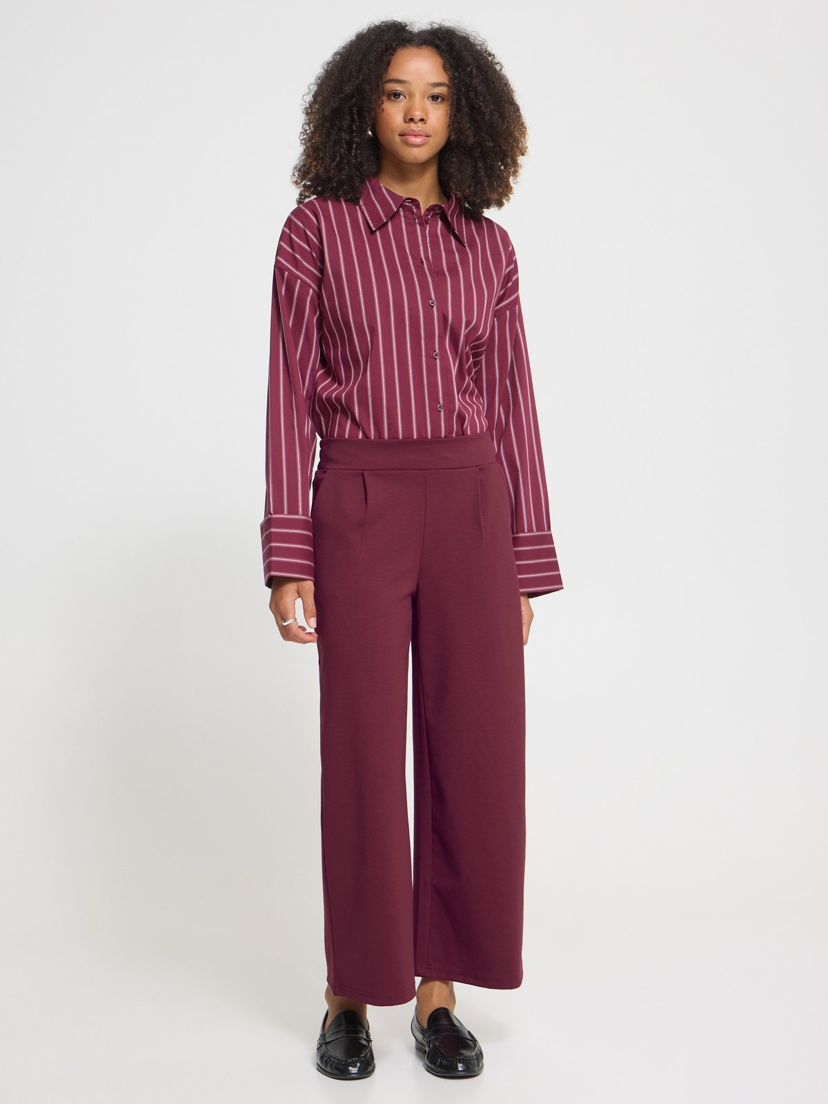 Ichi Kate Wide Pant Rhododendron