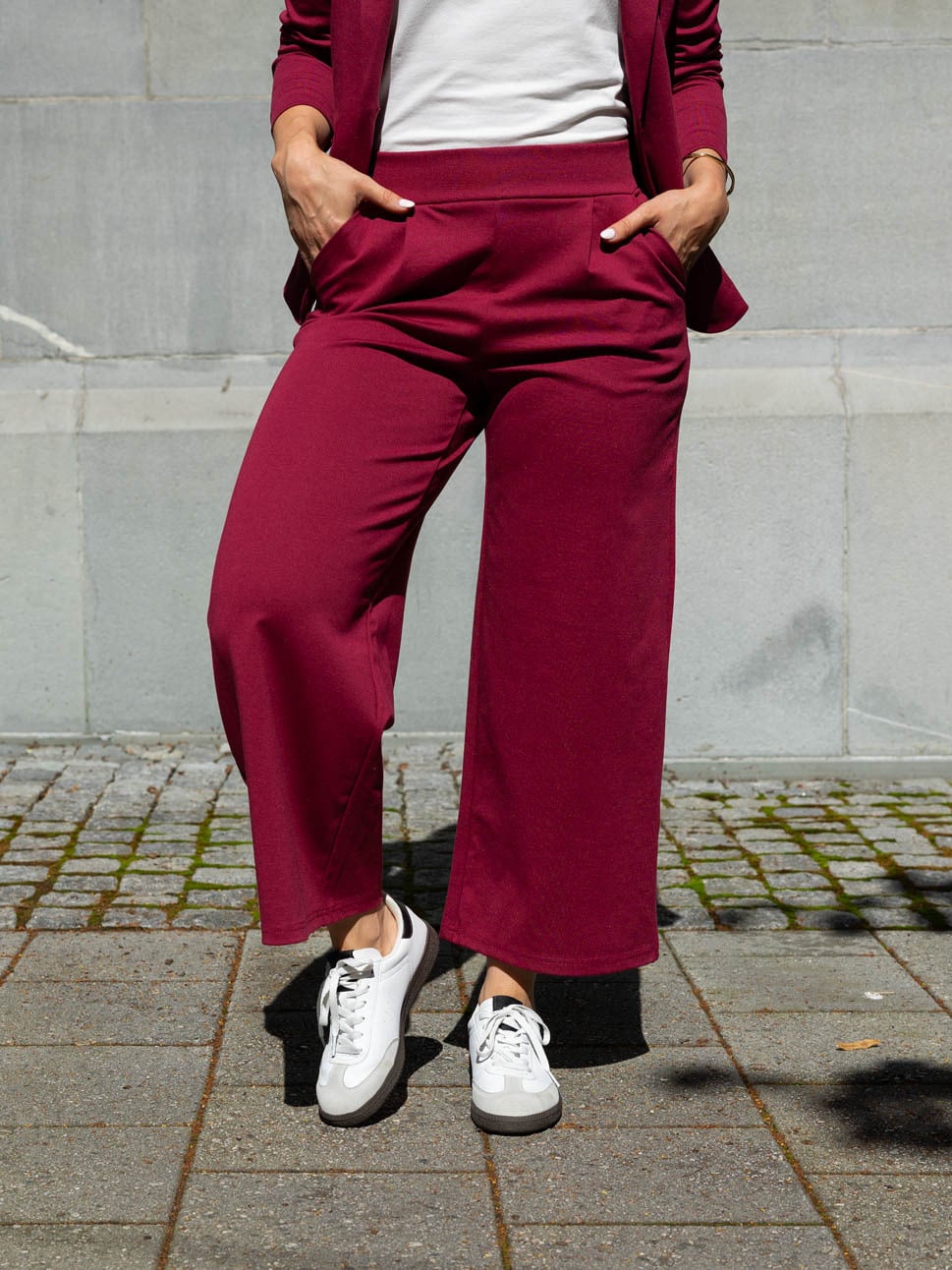 Ichi Kate Wide Pant Rhododendron