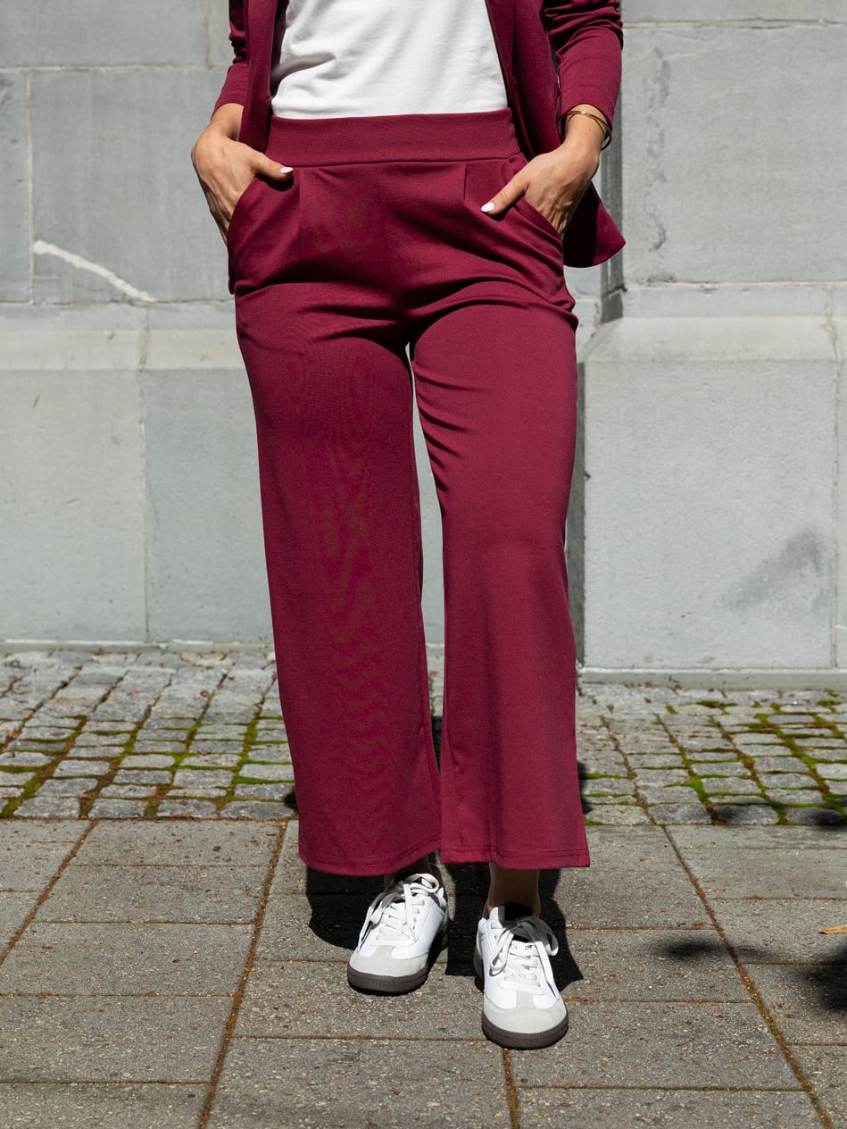 Ichi Kate Wide Pant Rhododendron
