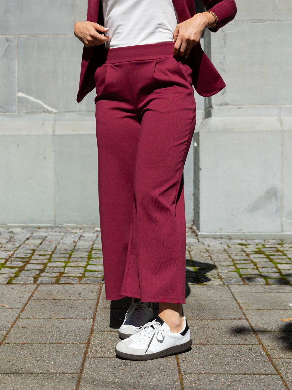 Ichi Kate Wide Pant Rhododendron