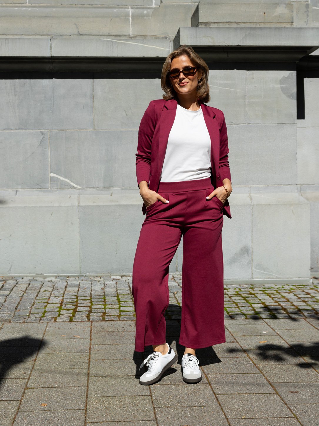 Ichi Kate Wide Pant Rhododendron