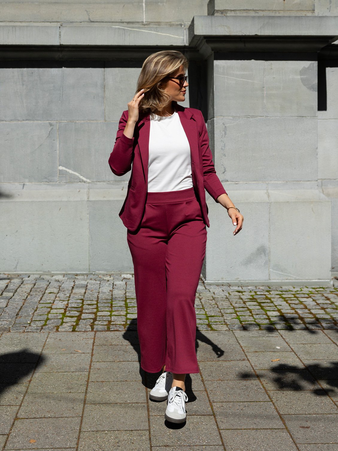 Ichi Kate Wide Pant Rhododendron