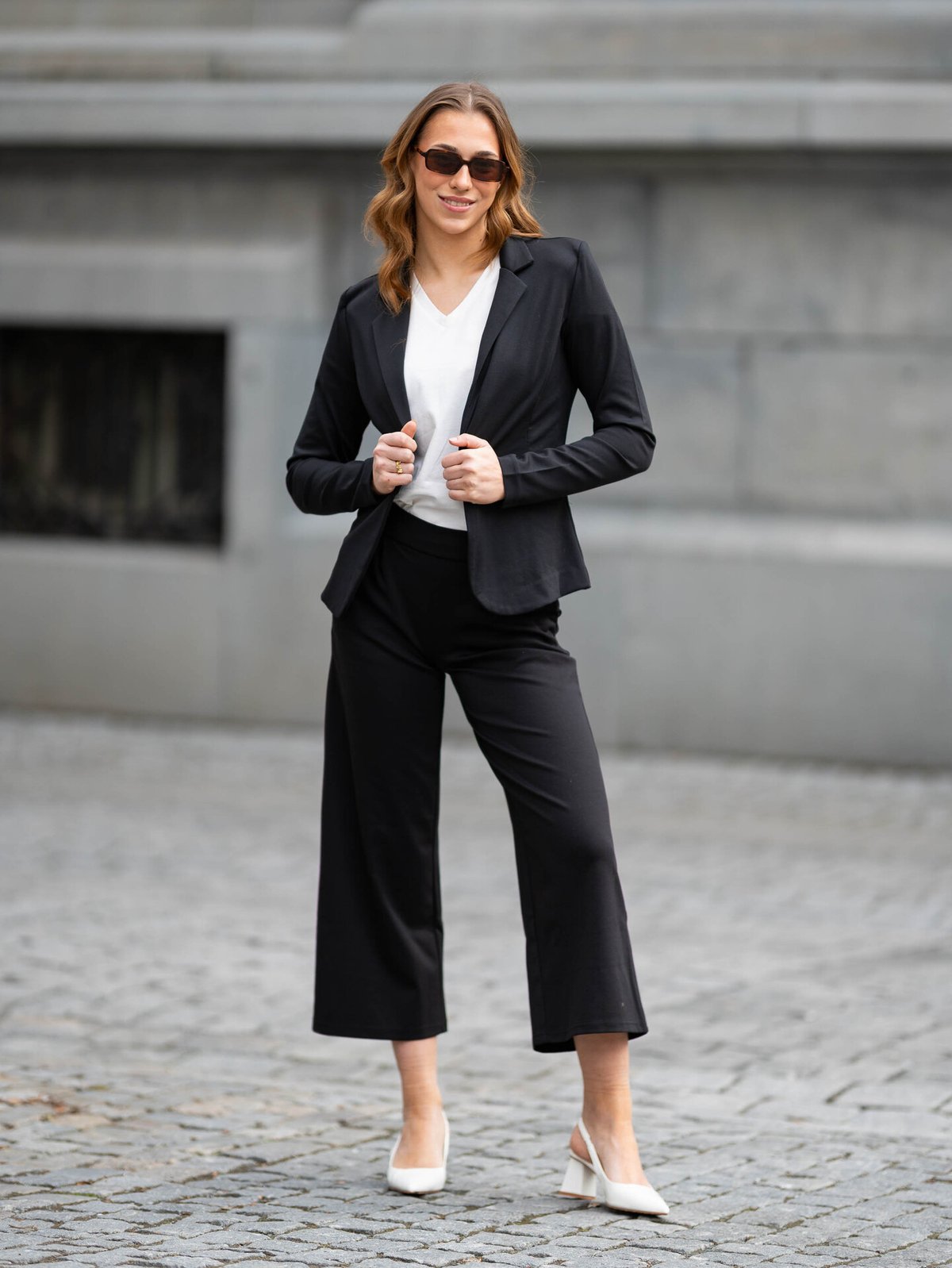 Ichi Kate Wide Pant Black