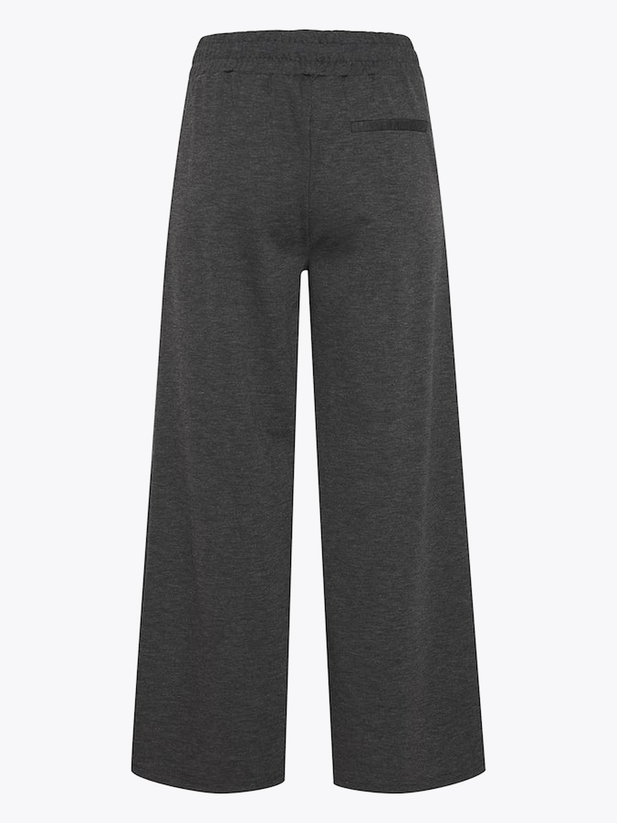 Ichi Kate Wide Pant Dark grey melange