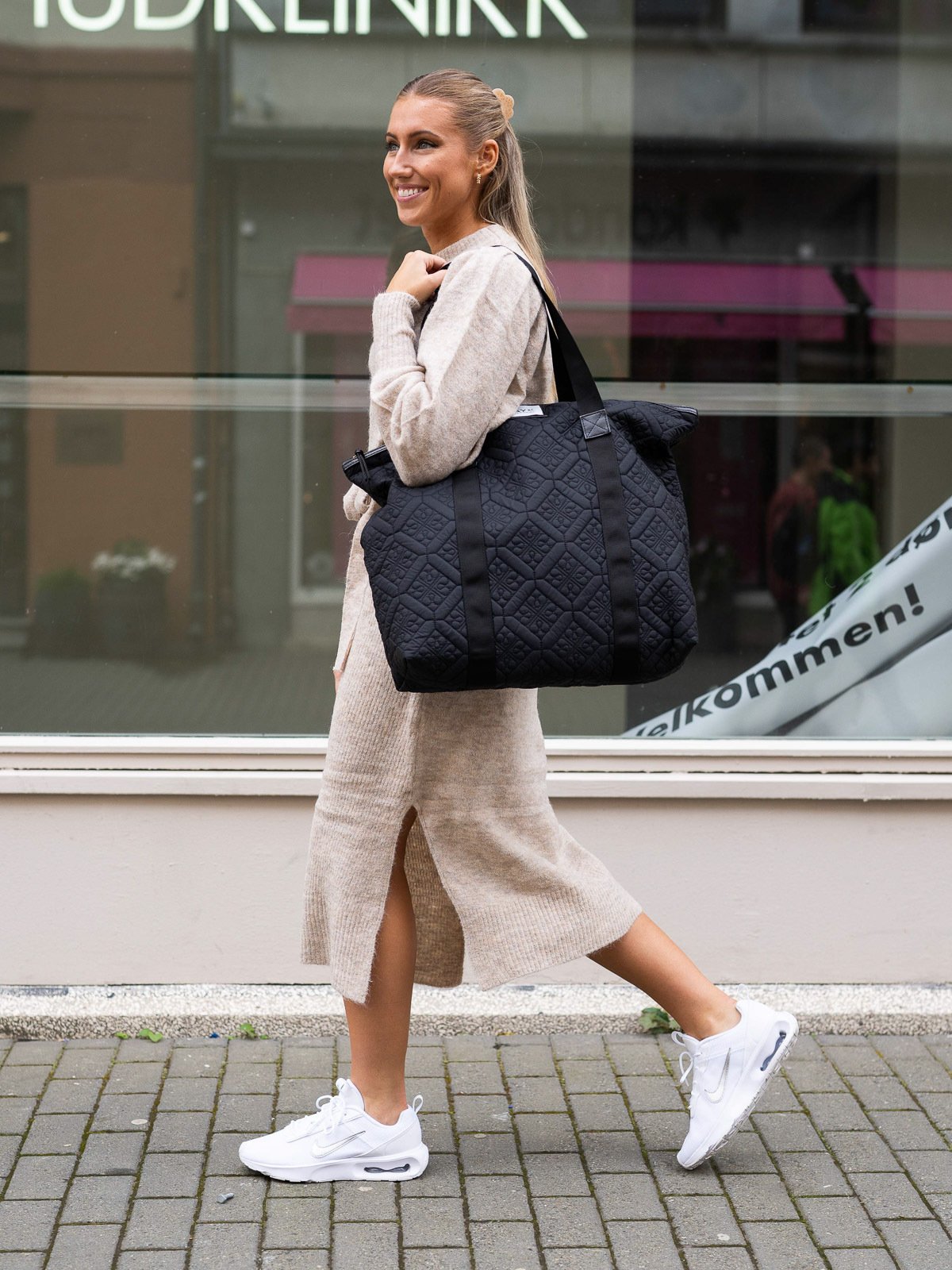 Ichi Jordan Dress Oatmeal Melange