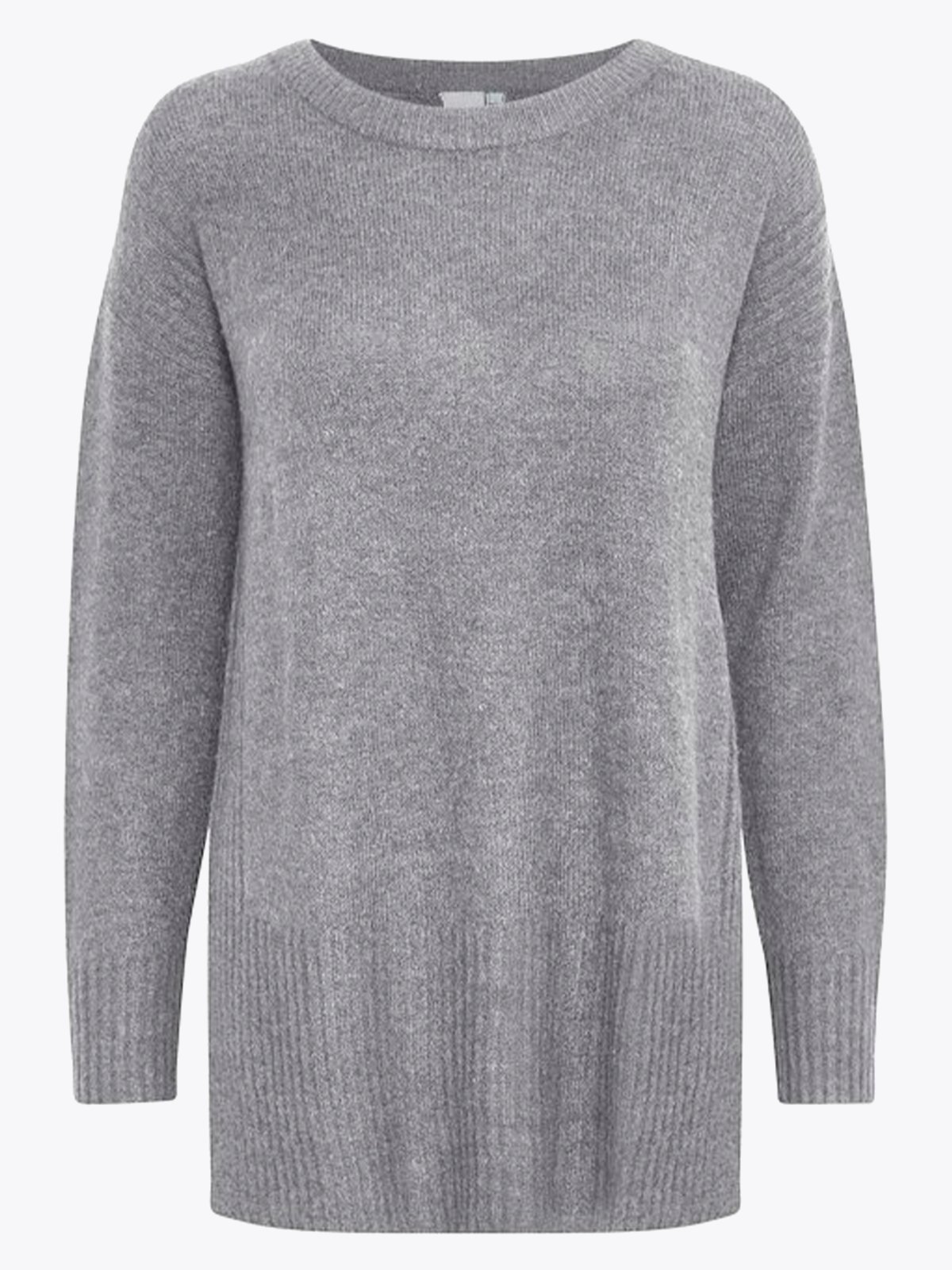 Ichi Kamara Long Sleeve Grey Melange
