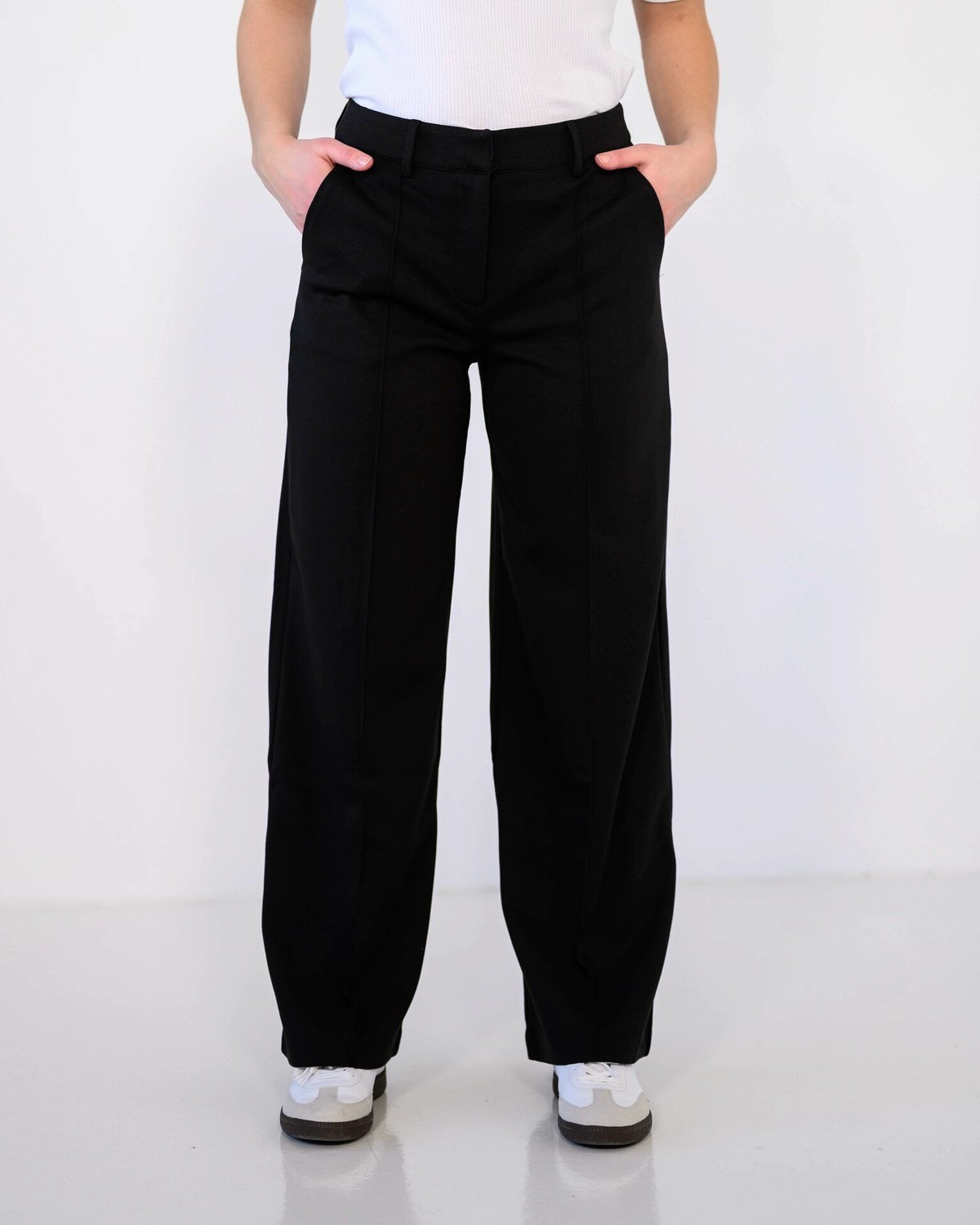 Ichi Kate Office Wide Pant Black