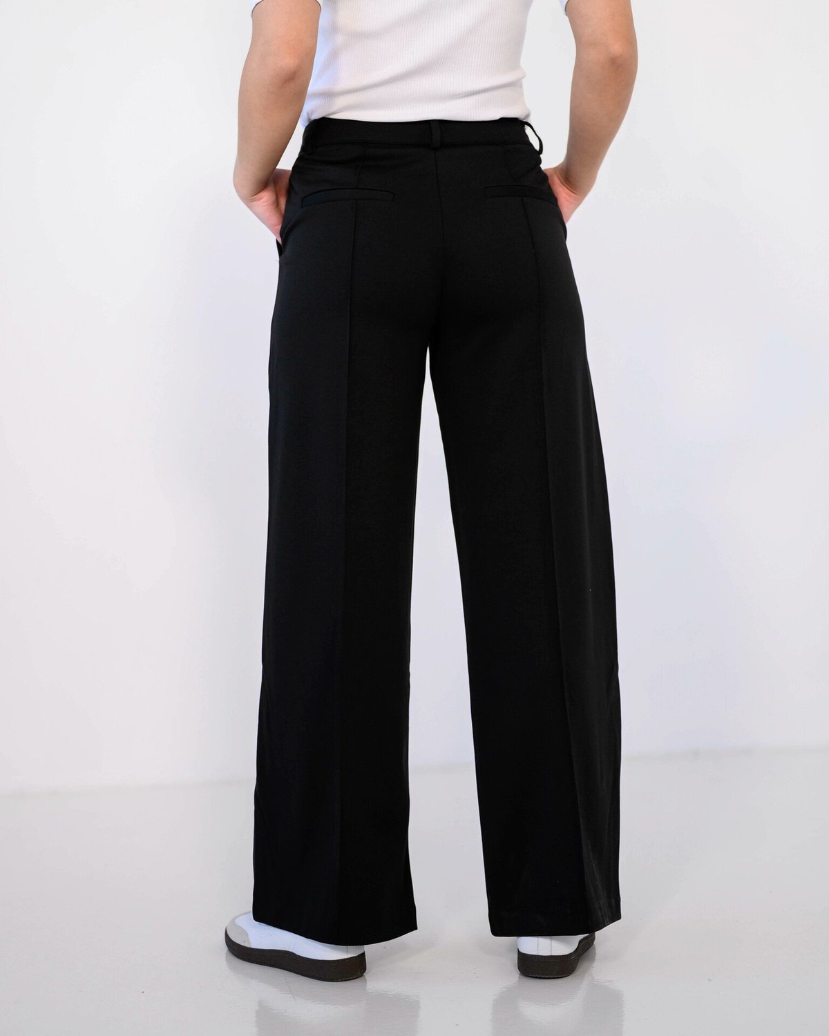 Ichi Kate Office Wide Pant Black