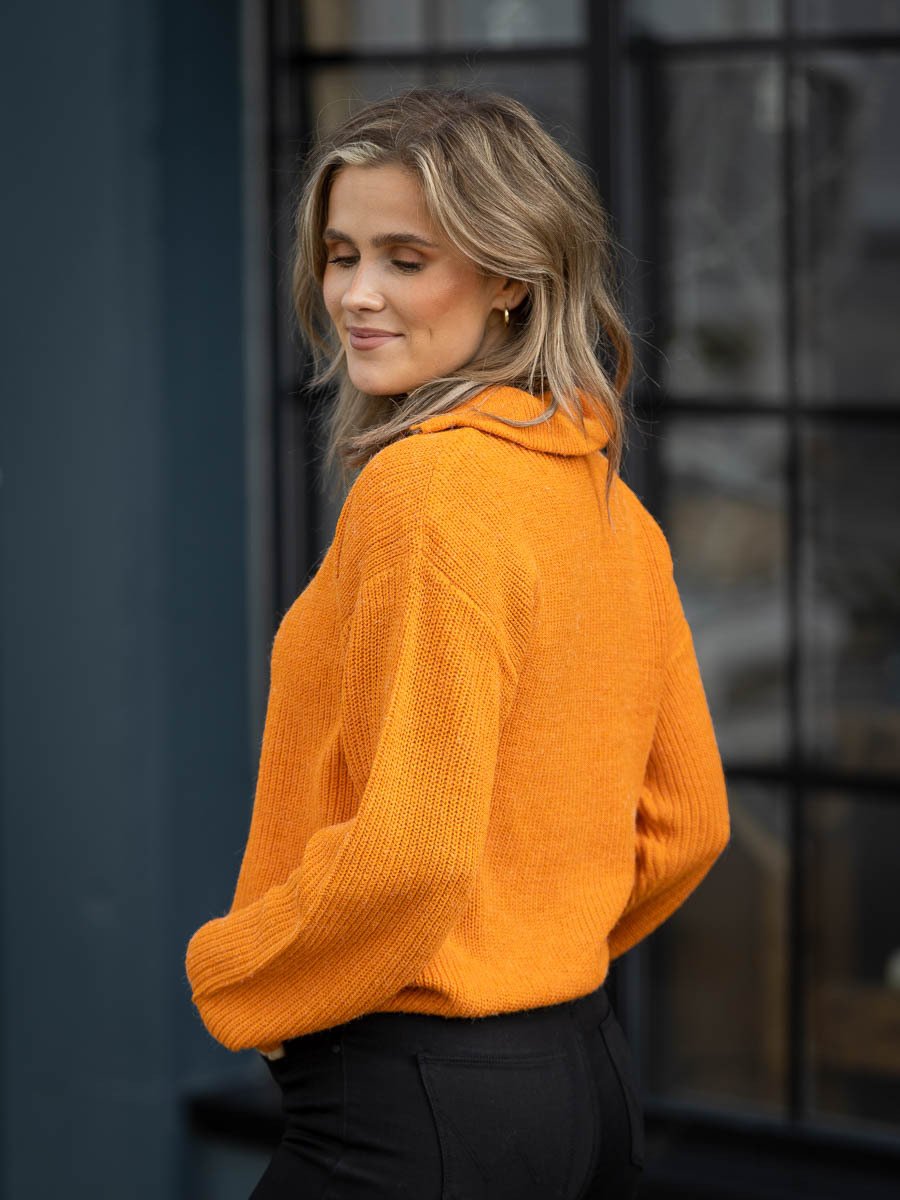 Ichi Novo Long Sleeve 4 Orange Pepper