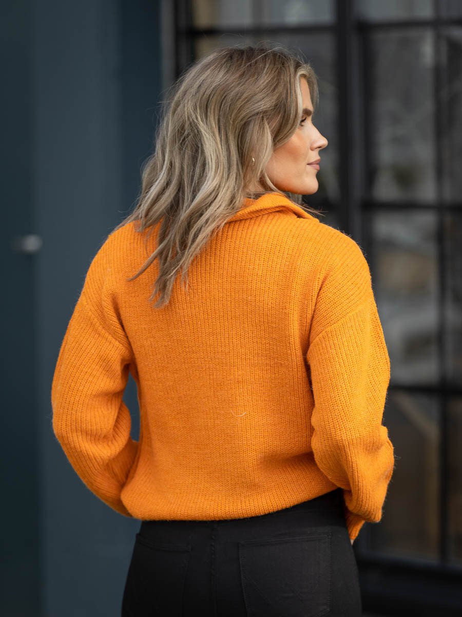 Ichi Novo Long Sleeve 4 Orange Pepper