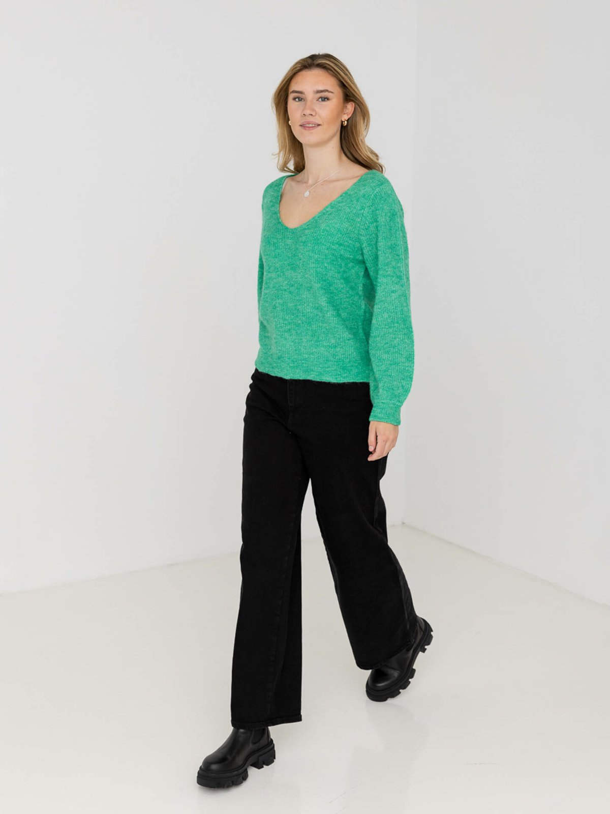 Ichi Jordan Long Sleeve Holly Green