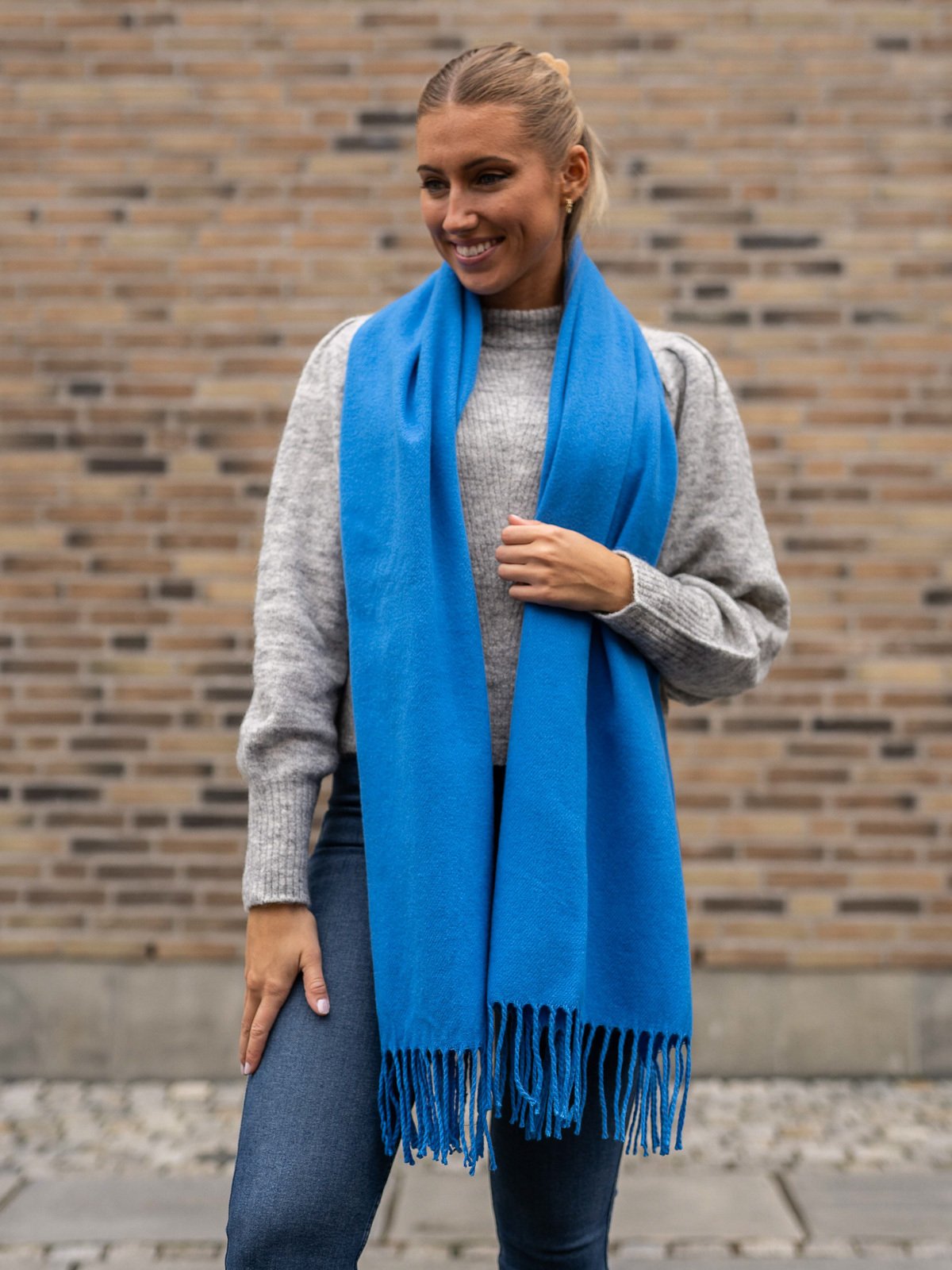 Ichi Ivalu Scarf French Blue