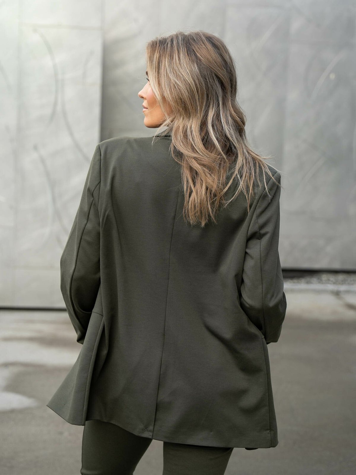 Ichi Kate SUS Oversize Blazer Grønn