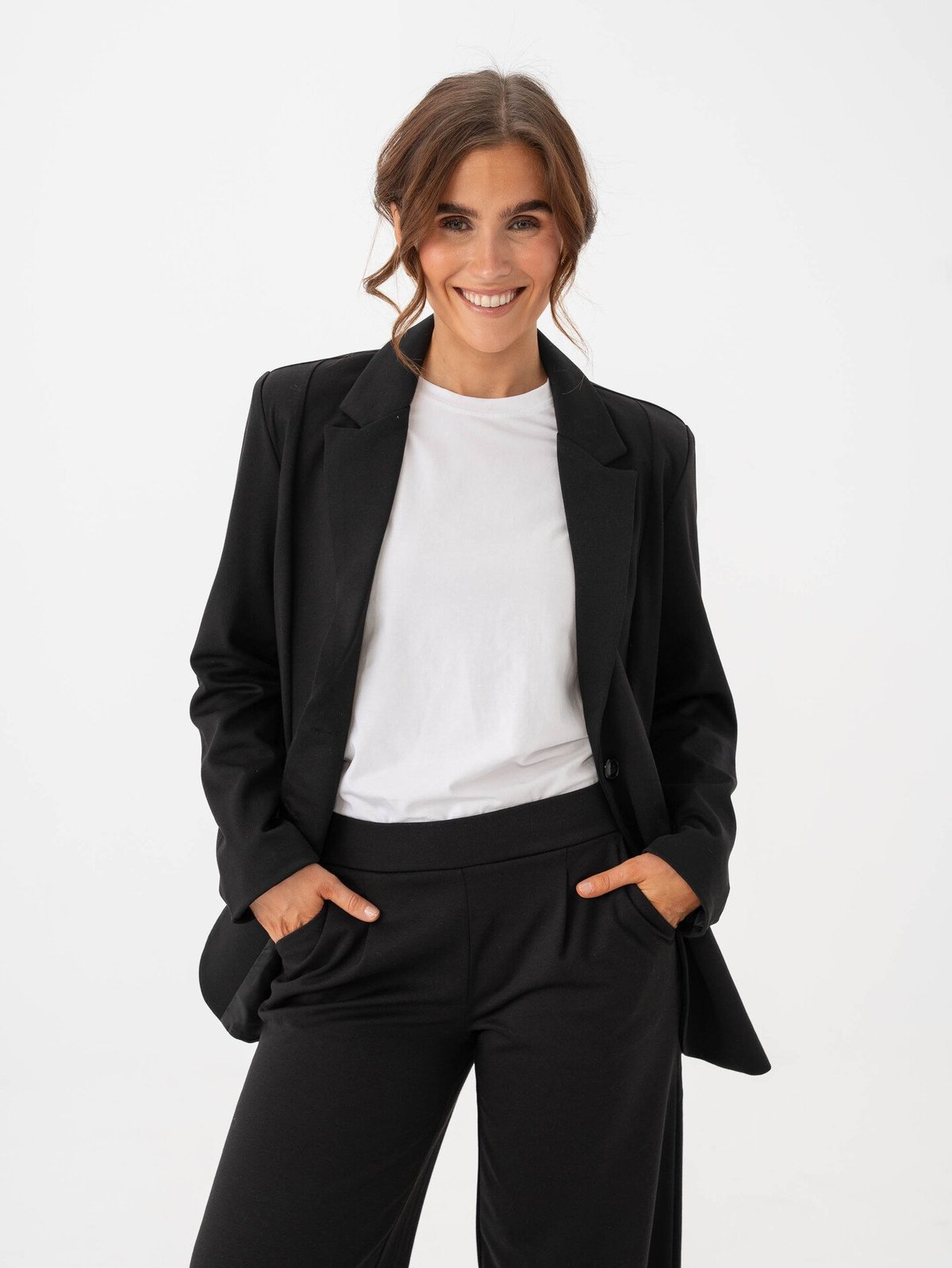 Ichi Kate SUS Oversize Blazer Black