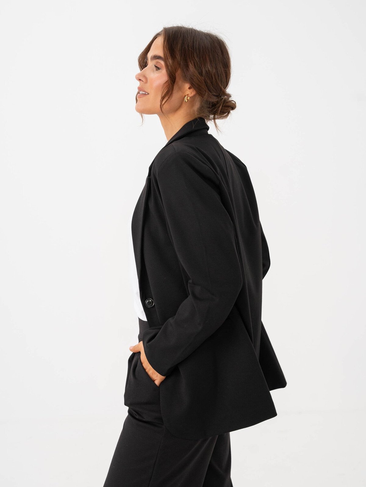 Ichi Kate SUS Oversize Blazer Black