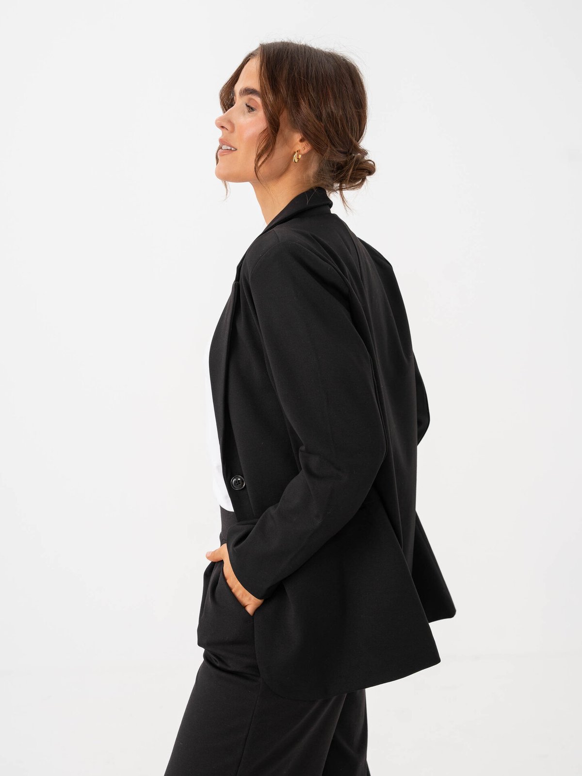 Ichi Kate SUS Oversize Blazer Black